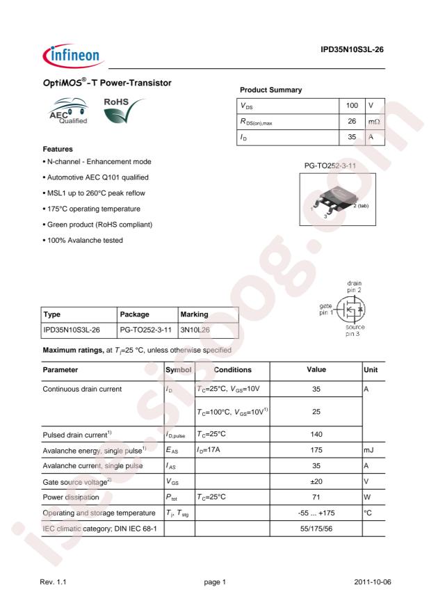IPD35N10S3L-26