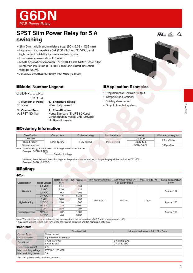 G6DN-1A-SL DC24