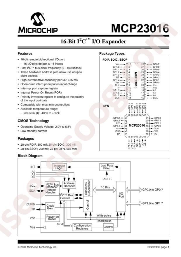 MCP23016-I/SO