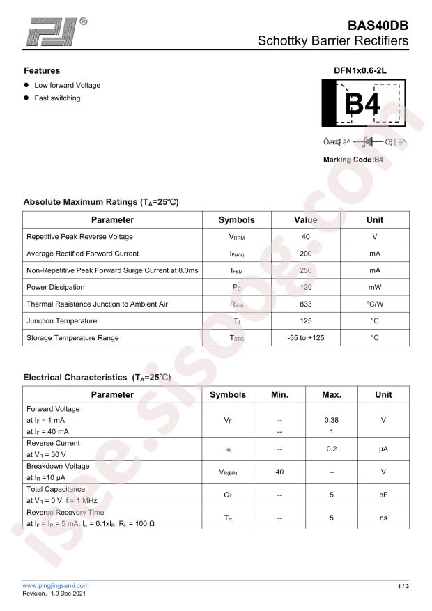 BAS40DB
