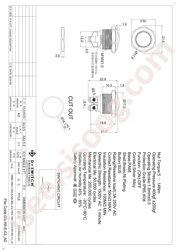 PBM-16M11-RS-N-NN-B8L