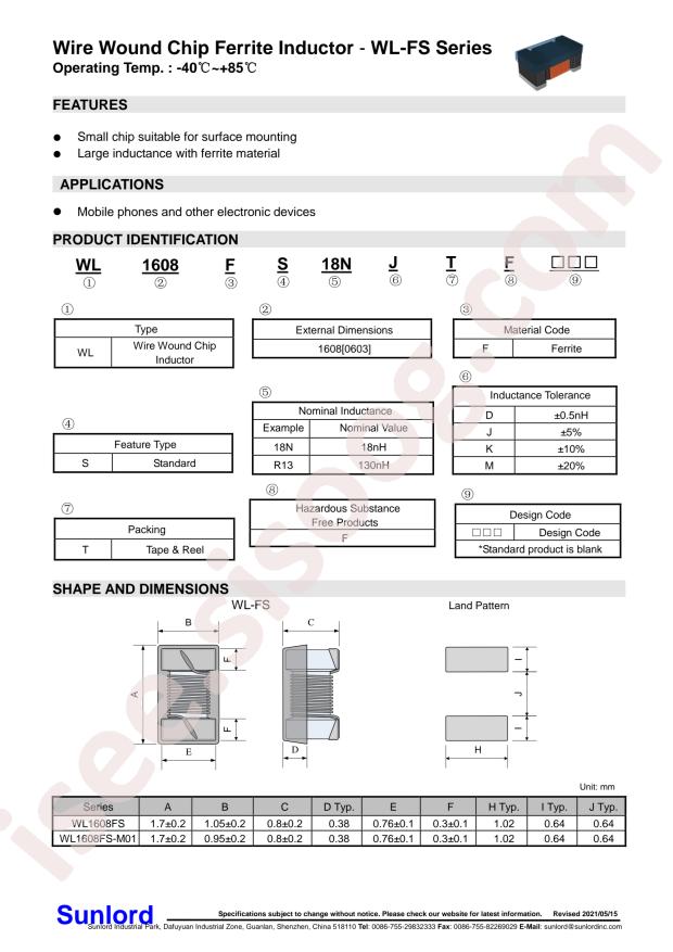 WL1608FS4R7MTF
