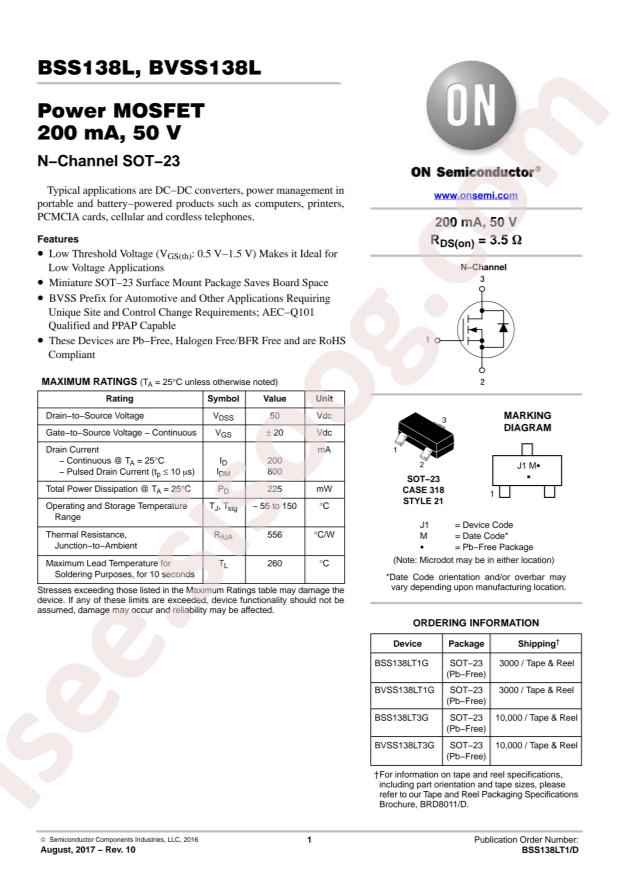 BSS138LT3G