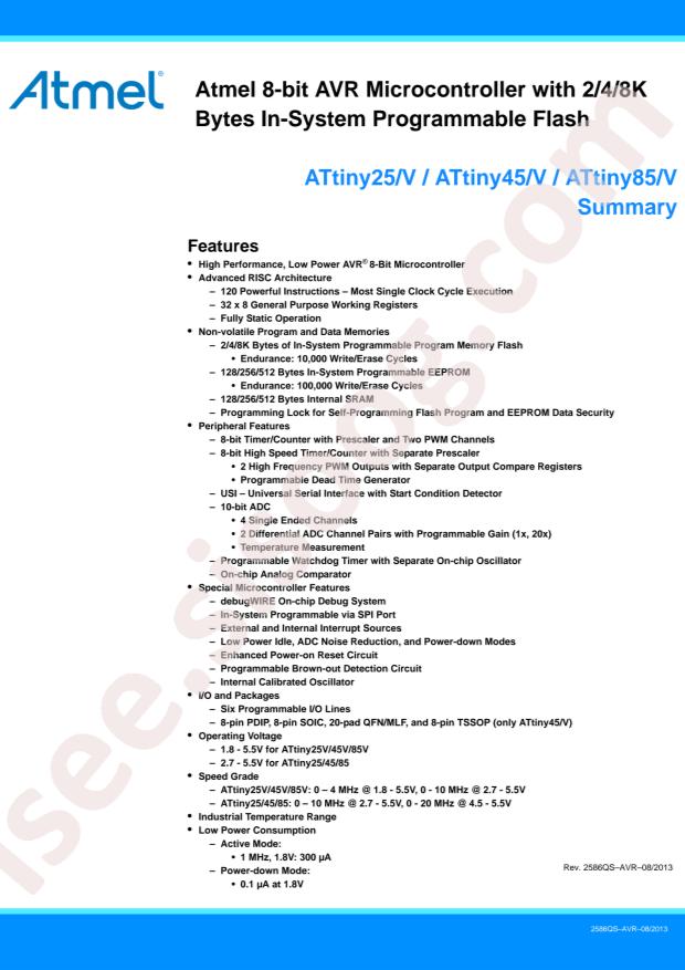 ATTINY25V-10MU