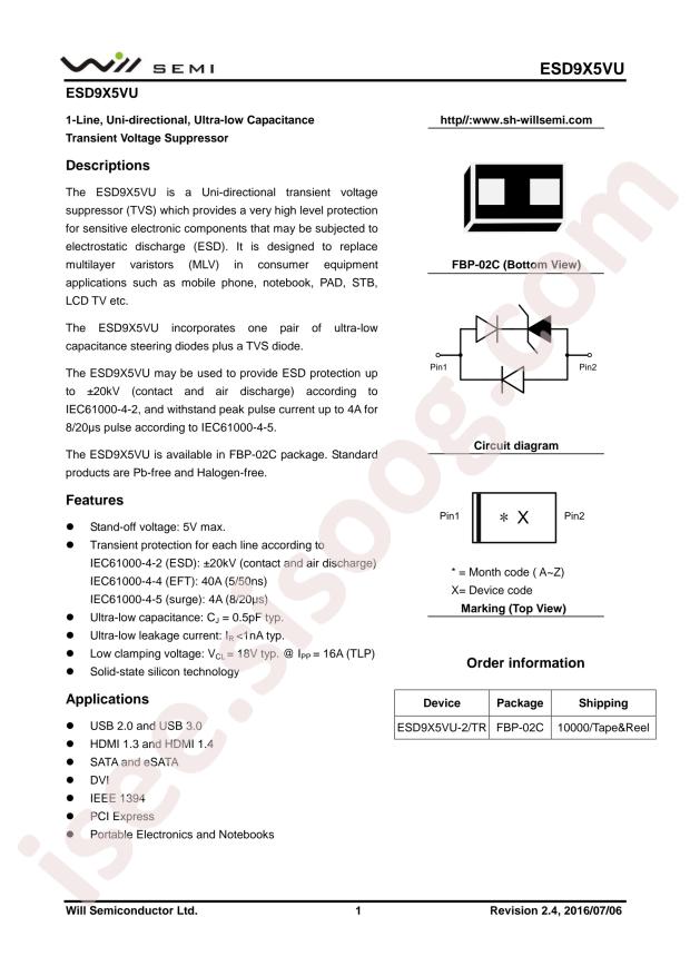 ESD9X5VU-2/TR