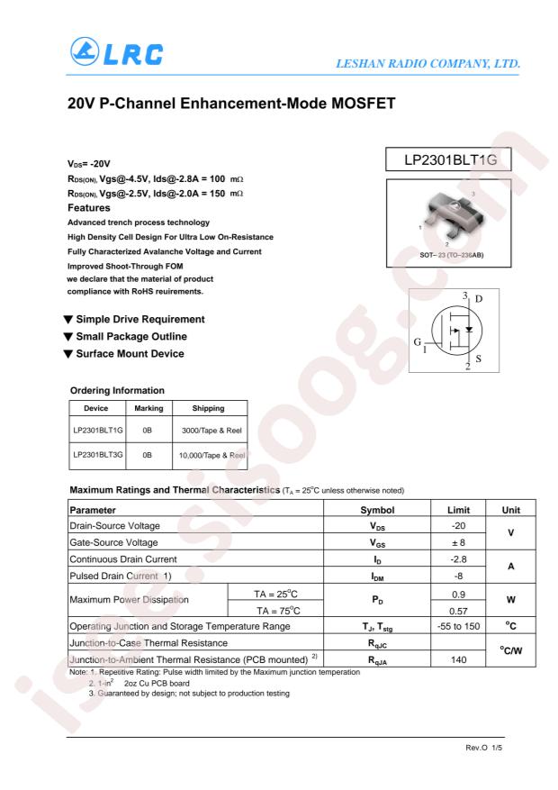 LP2301BLT1G