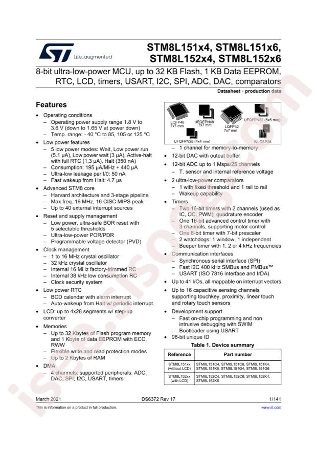 STM8L151C6U3