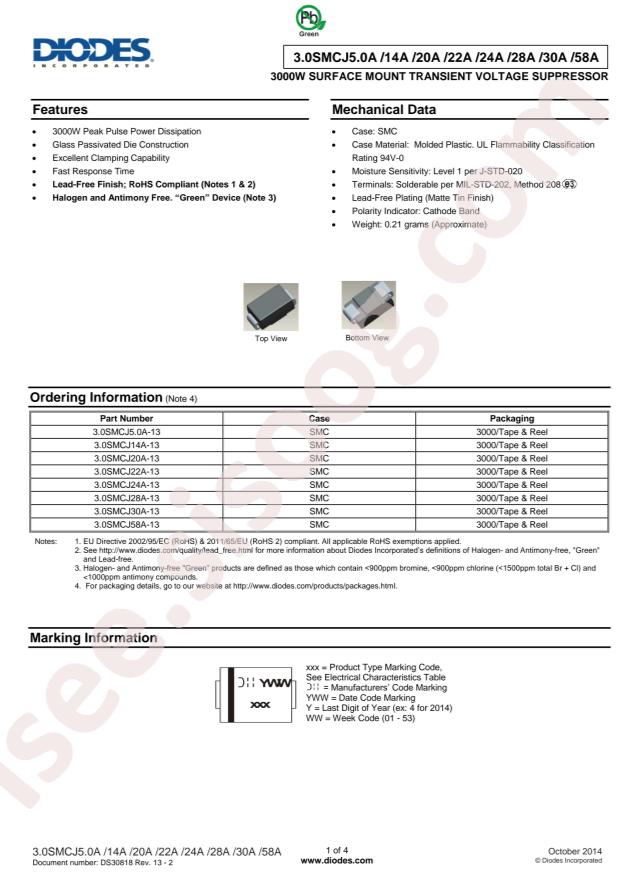 3.0SMCJ24A-13