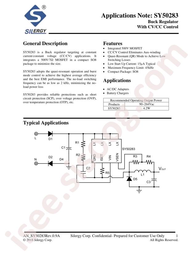 Silergy SY50283FAC