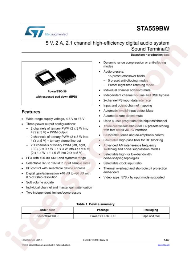 STA559BW13TR