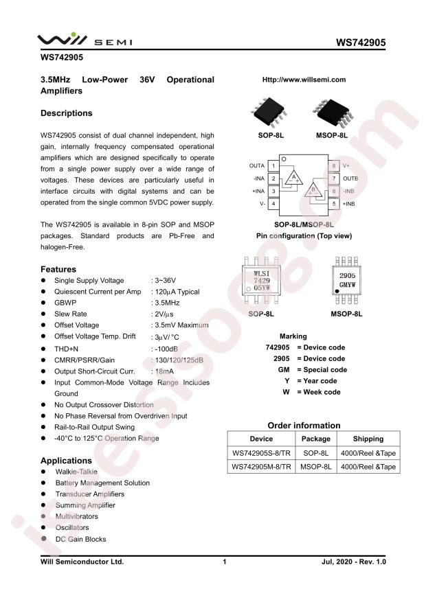 WS742905M-8/TR