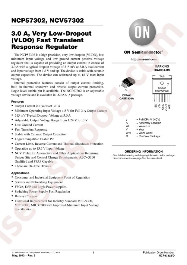 NCV57302DSADJR4G