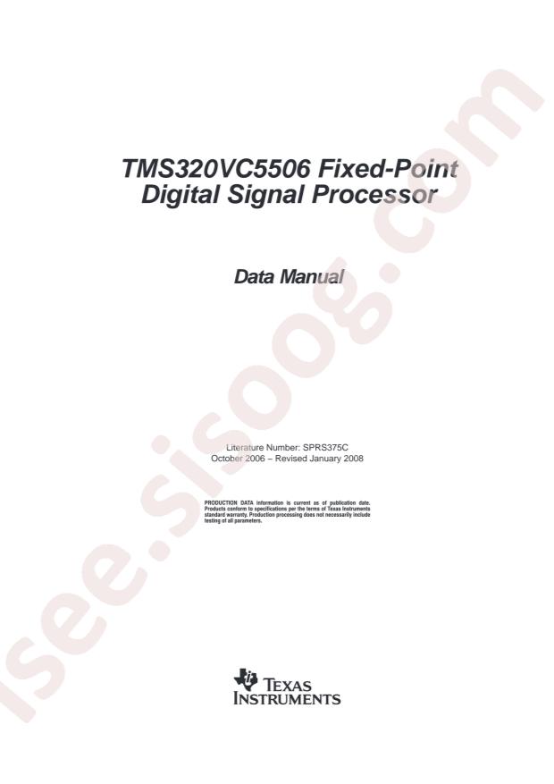 TMS320VC5506PGE