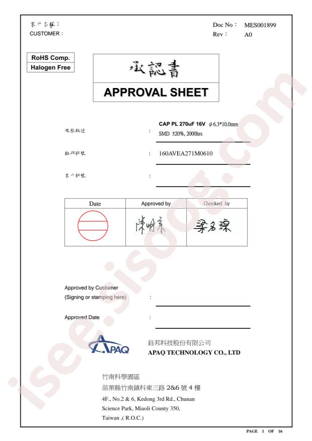 160AVEA271M0610