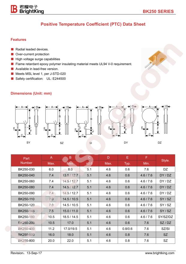 BK250-040-DZ-E0.5