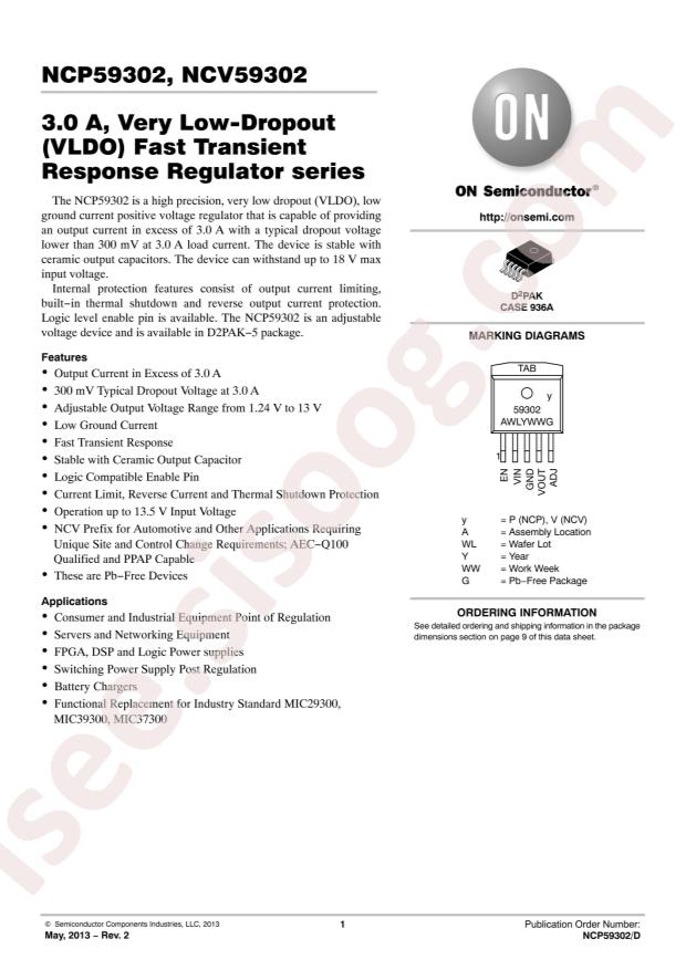 NCP59302DSADJR4G