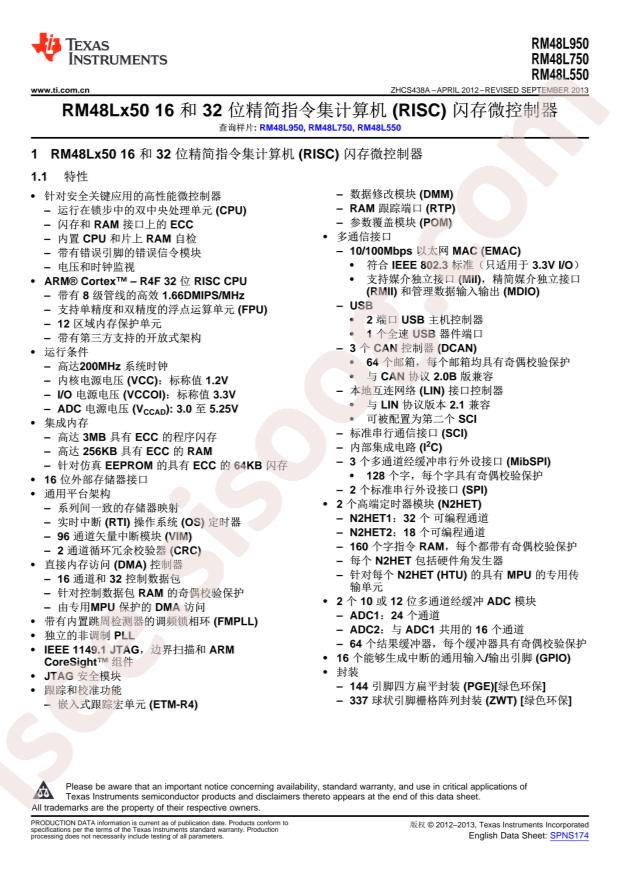 RM48L950DPGET