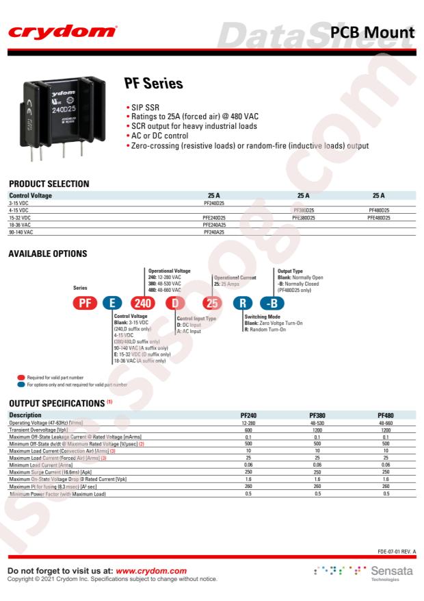 PF380D25R