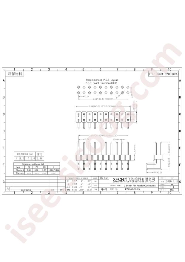 PZ254R-12-6P