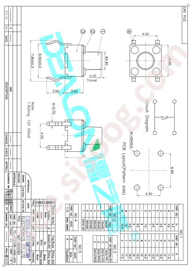 TC-1101DR-4.3H-250