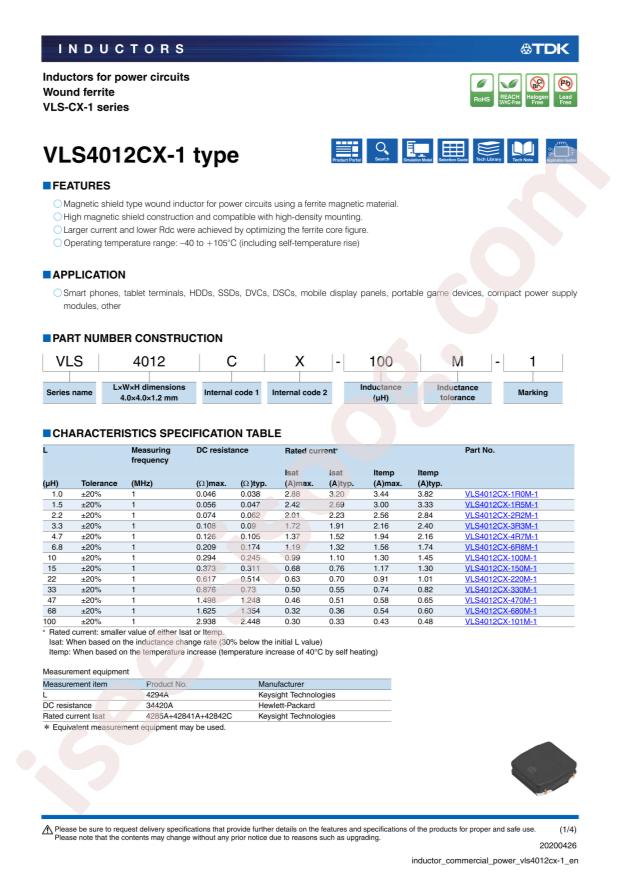 VLS4012CX-1R0M-1