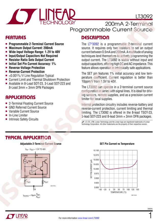 LT3092ETS8#TRPBF
