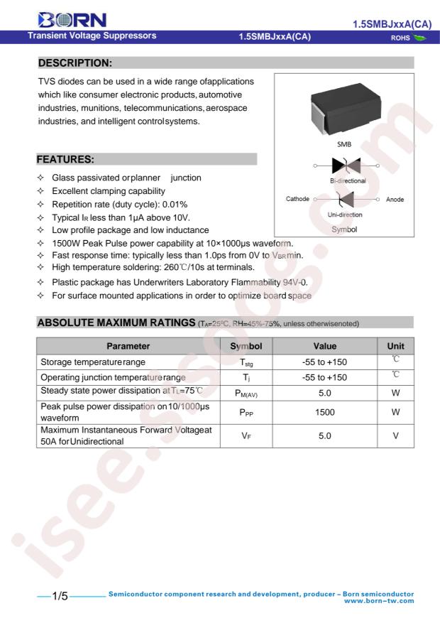 1.5SMBJ22A
