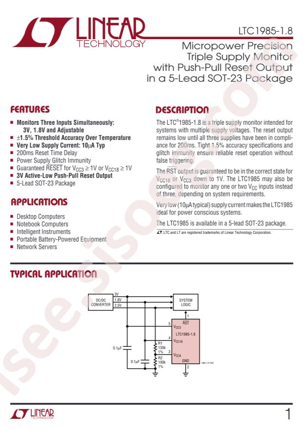 LTC1985ES5-1.8#TRPBF