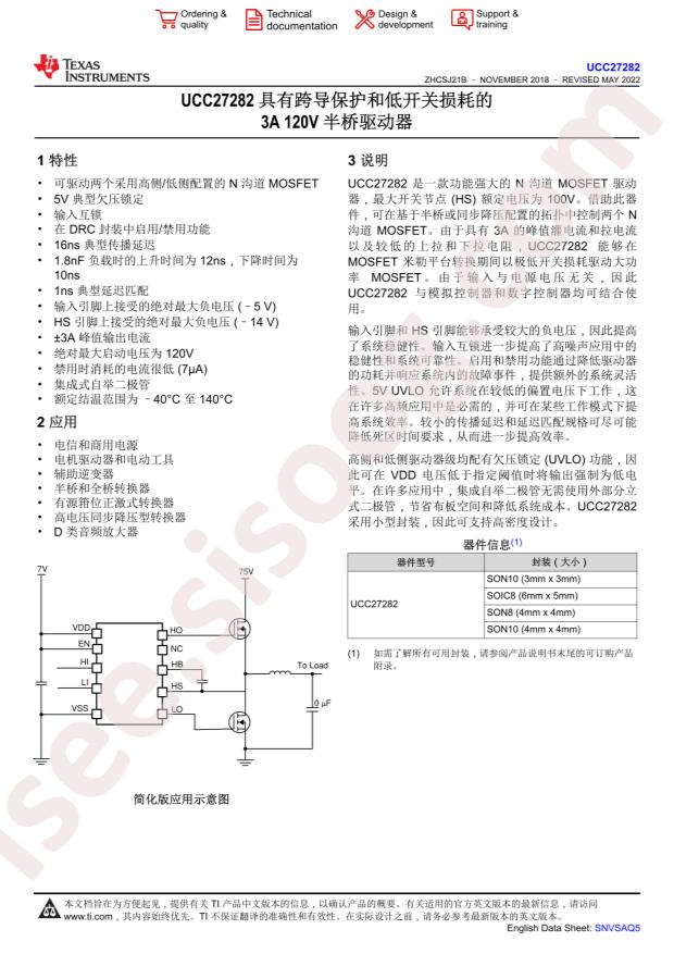 UCC27282DRCR