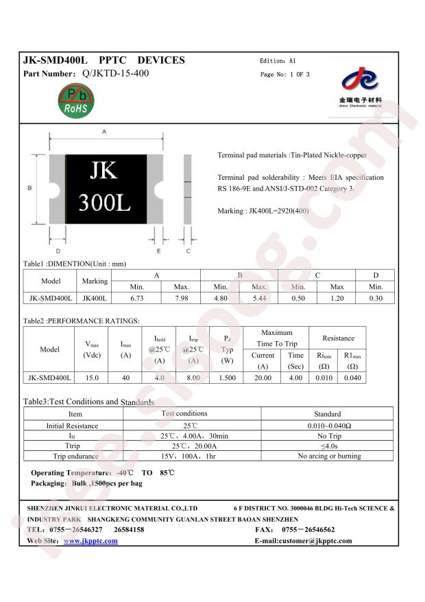 JK-SMD400L