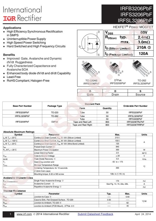 IRFB3206PBF