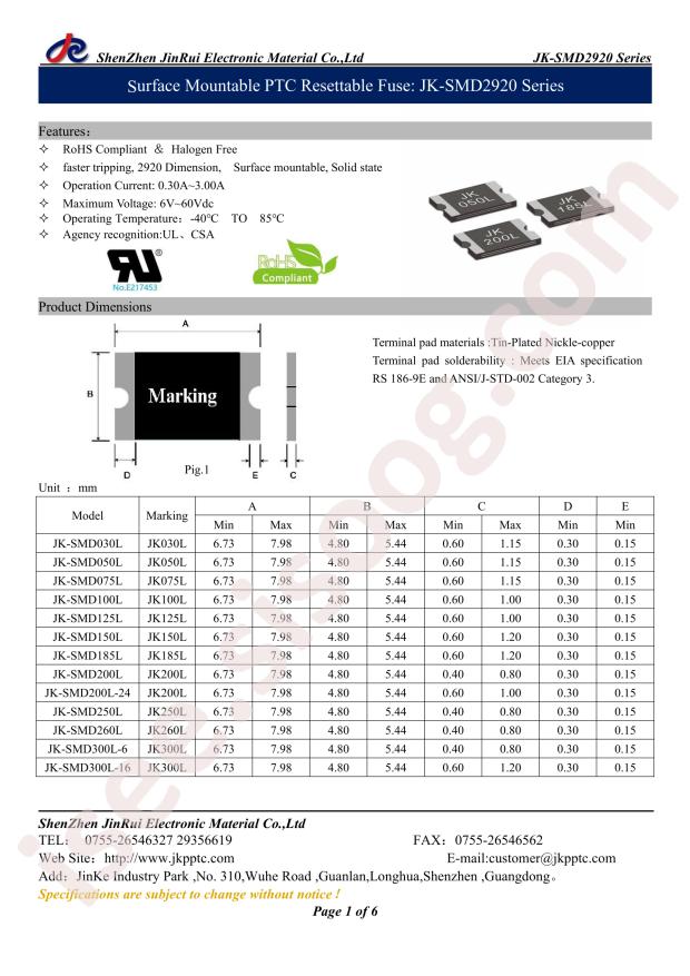 JK-SMD075L