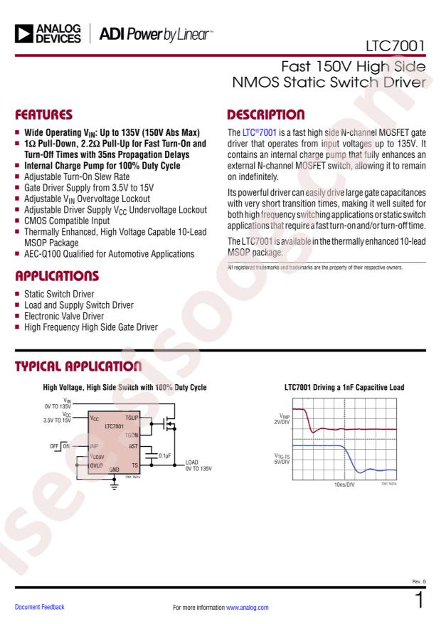 LTC7001IMSE#PBF