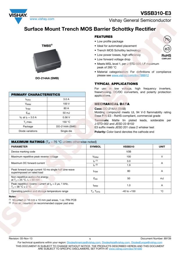 VSSB310-E3/52T