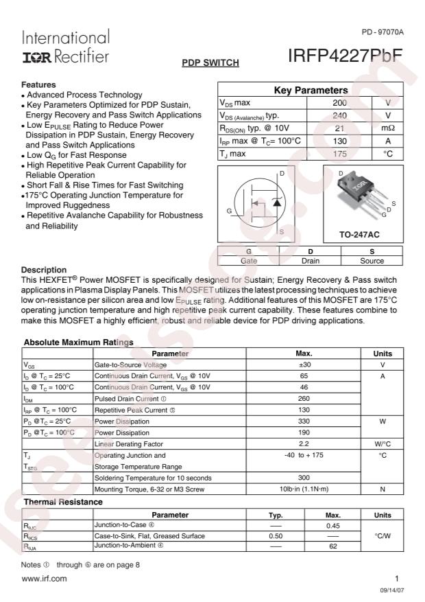 IRFP4227PBF