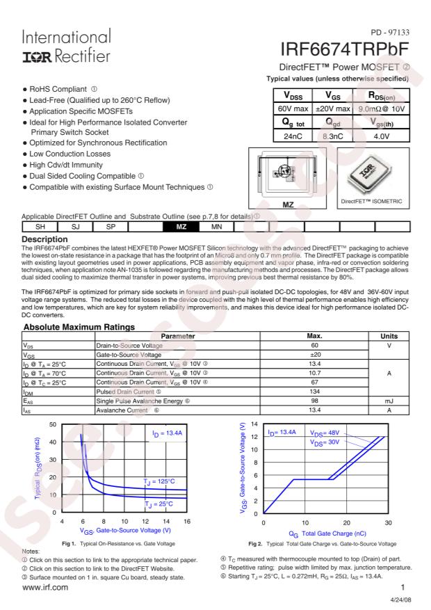 IRF6674TRPBF