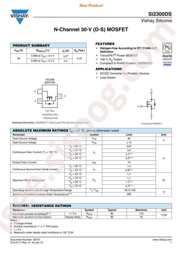 SI2300DS-T1-GE3