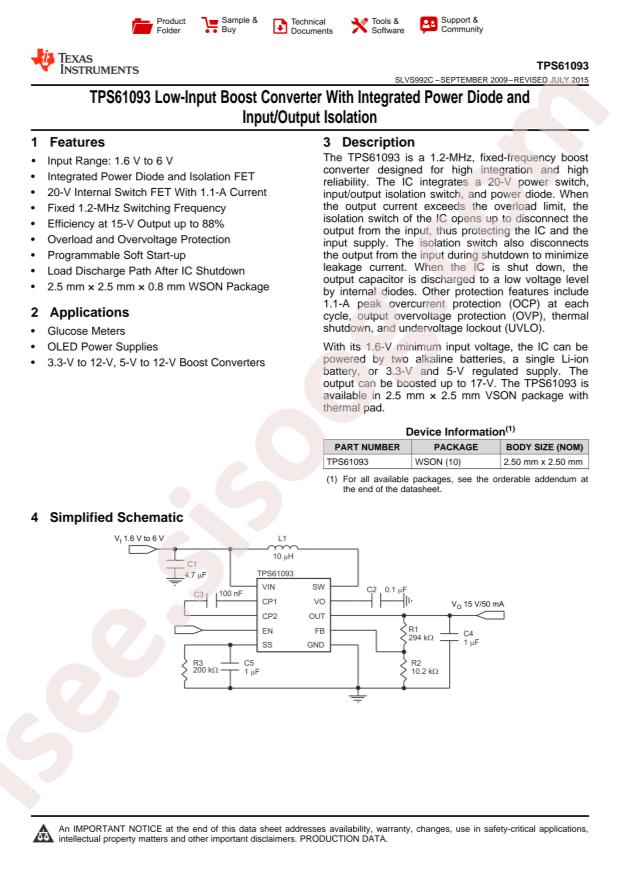 TPS61093DSKR