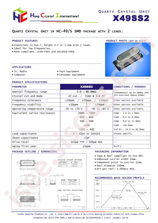 X49SS2-8.000-F20JJHP