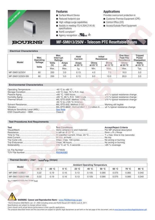 MF-SM013/250V-0