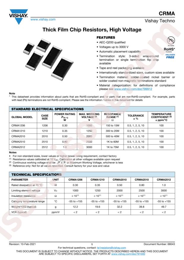 CRMA2512AF2M00FKEF