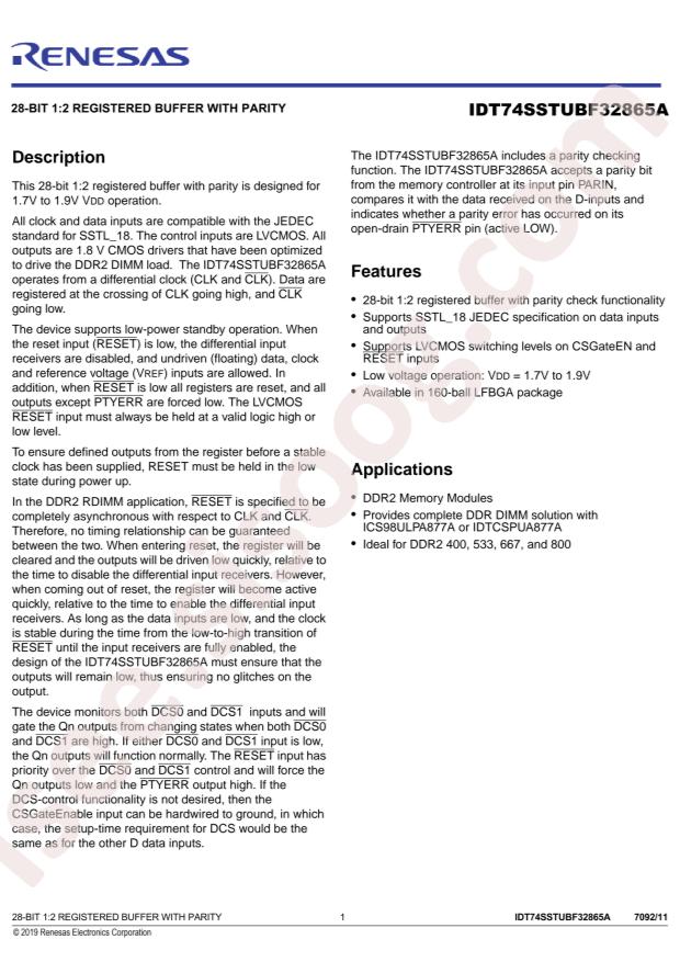 74SSTUBF32865ABKG