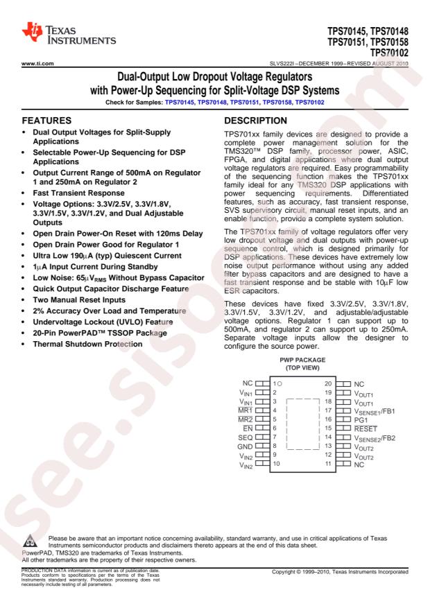 TPS70151PWP