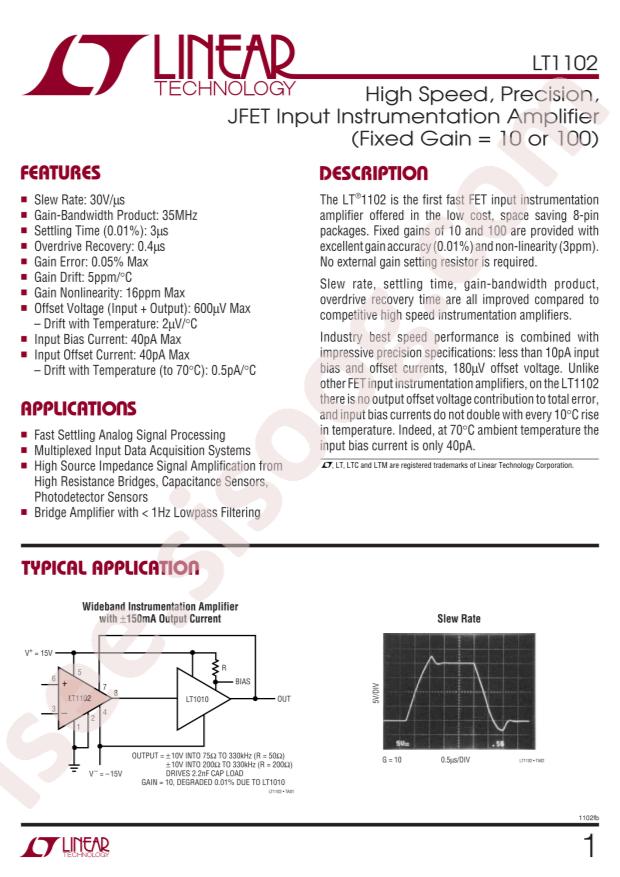 LT1102CN8#PBF