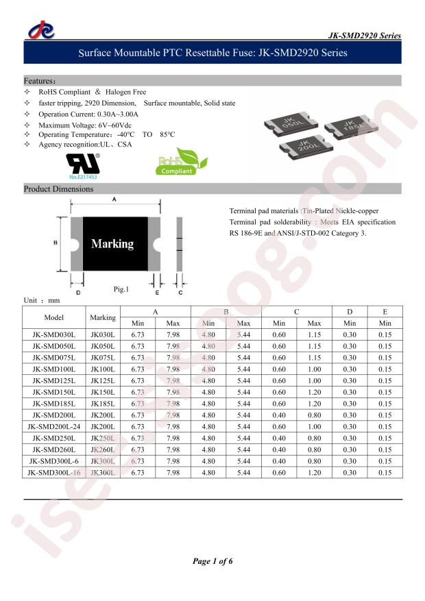 JK-SMD125L/33V