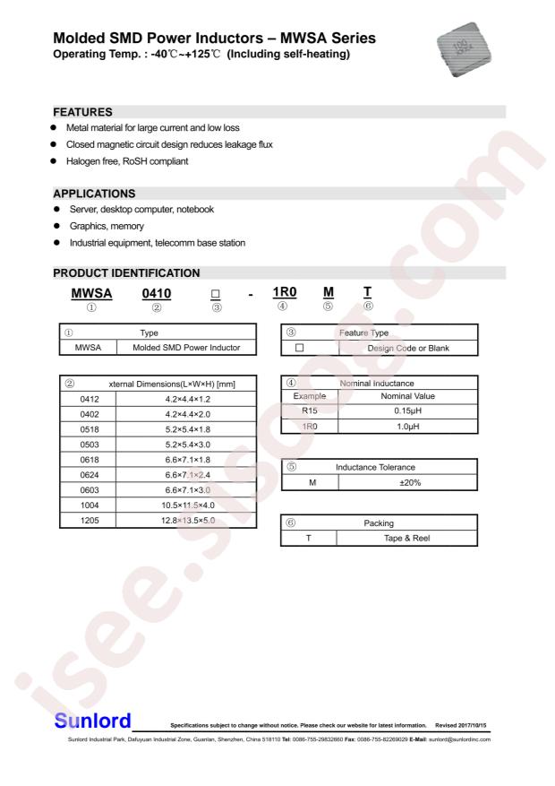 MWSA0503-100MT