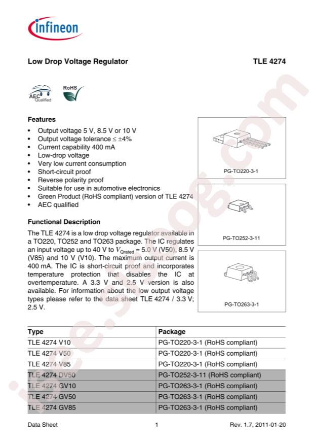 TLE4274D V50