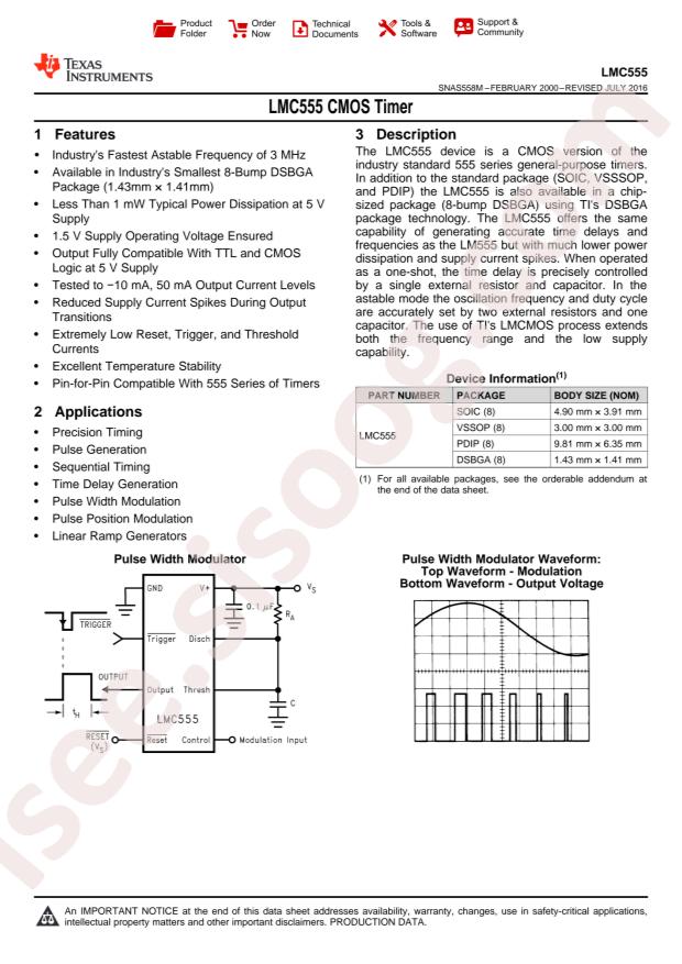 LMC555CMMX/NOPB