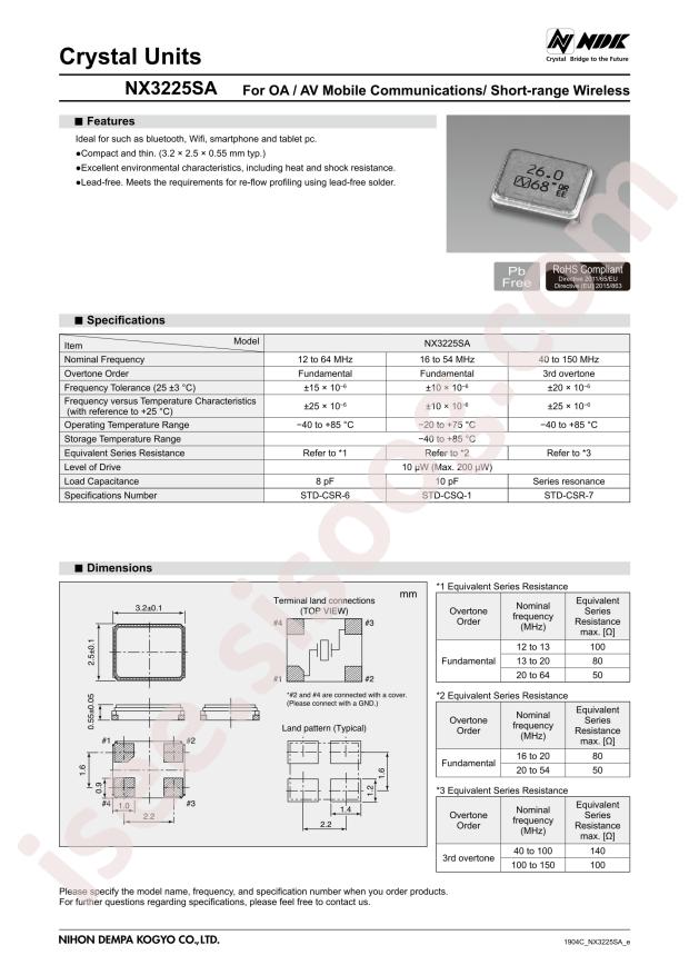 NX3225SA-25MHz-STD-CSR-6