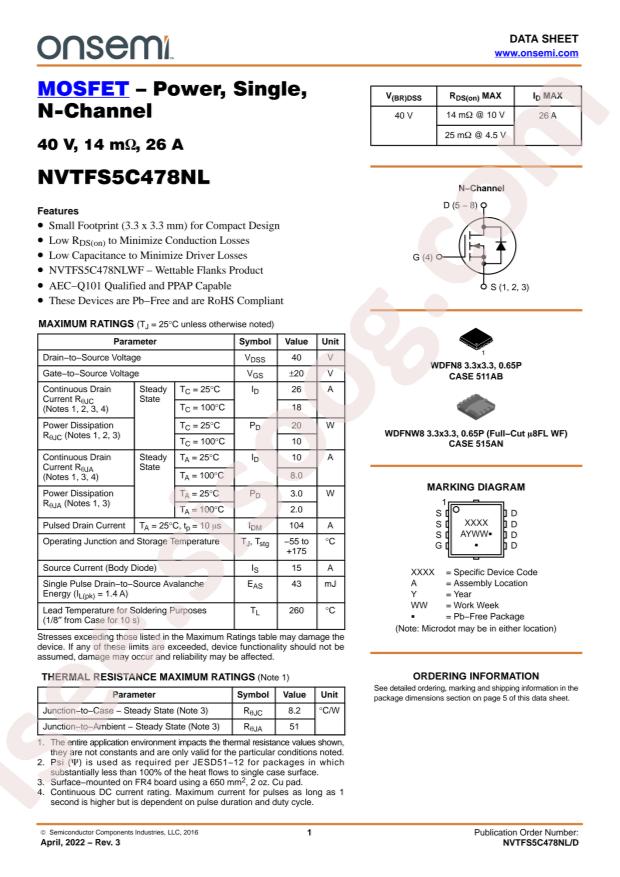 NVTFS5C478NLTAG